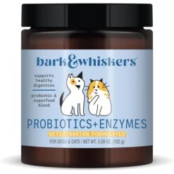 Bark And Whiskers Probiotics + Enzymes For Pets Supplement