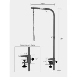 Master Equipment Color Dog Grooming Arm With Clamp -Pet Wellness 136405 PT2. AC SS1800 V1508857478