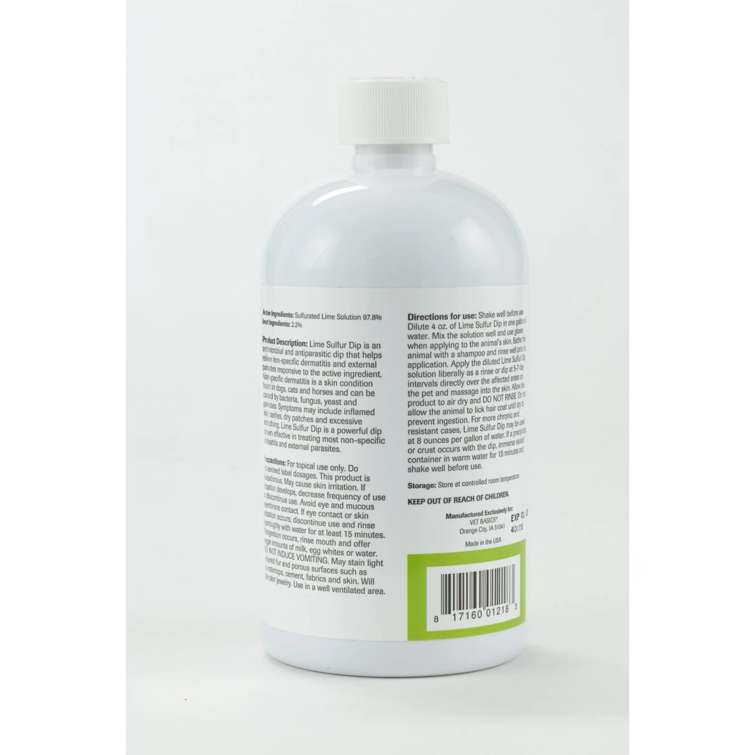 Vet Basics Lime Sulfur Dip Antimicrobial For Dogs, Cats & Horses 2 Vet Basics Lime Sulfur Dip Antimicrobial For Dogs, Cats & Horses - Image 2