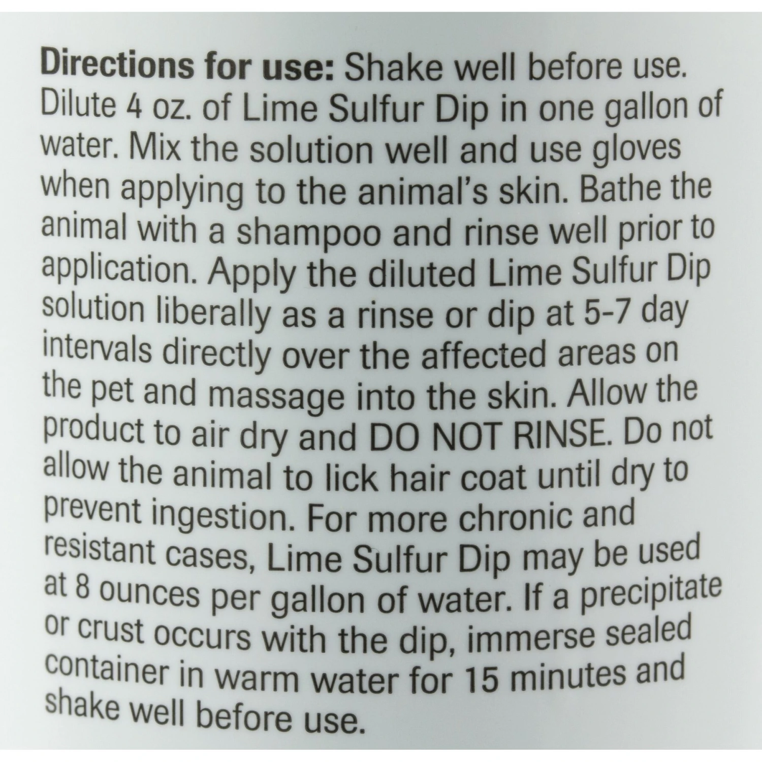 Vet Basics Lime Sulfur Dip Antimicrobial For Dogs, Cats & Horses 3 Vet Basics Lime Sulfur Dip Antimicrobial For Dogs, Cats & Horses - Image 3