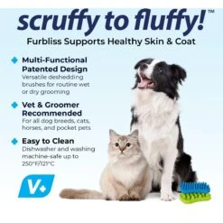 Vetnique Labs Furbliss Pet Brush For Long Hair Grooming, Deshedding, Massaging & Bathing Dog & Cat Brush 11 Vetnique Labs Furbliss Pet Brush For Long Hair Grooming, Deshedding, Massaging & Bathing Dog & Cat Brush -Pet Wellness 137128 PT3. AC SS1800 V1620842627