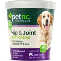 PetNC Natural Care Hip & Joint Soft Chews Joint Supplement For Dogs
