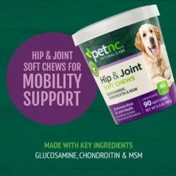 PetNC Natural Care Hip & Joint Soft Chews Joint Supplement For Dogs -Pet Wellness 138387 PT6. AC SS1800 V1614635528