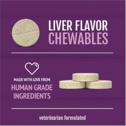 PetNC Natural Care Hip & Joint Daily Health Level 4 Liver Flavor Chewable Tablet Dog Supplement -Pet Wellness 138395 PT3. AC SS1800 V1617061298