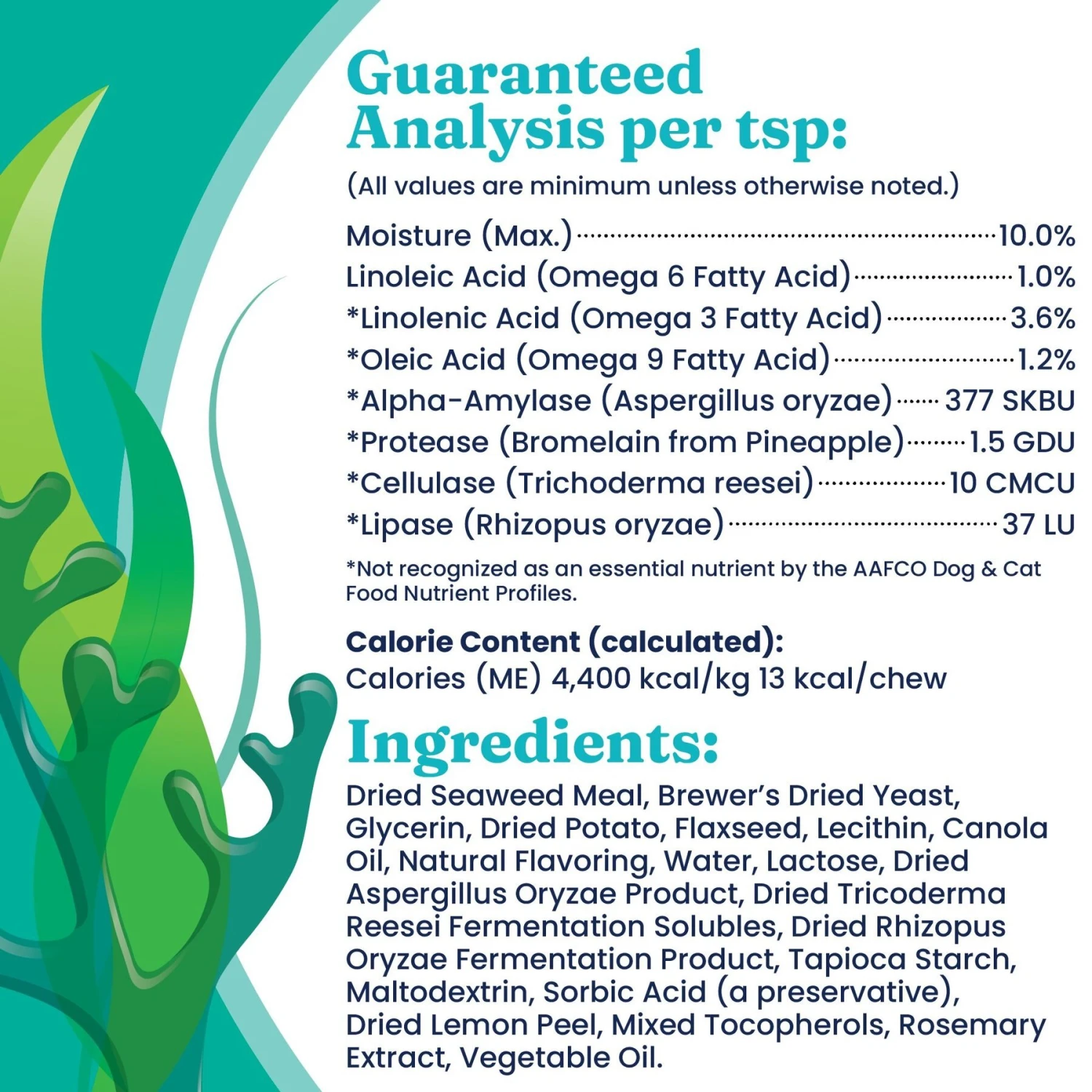 Solid Gold SeaMeal Skin & Coat, Digestive & Immune Health Soft Chews Grain-Free Supplement For Dogs 4 Solid Gold SeaMeal Skin & Coat, Digestive & Immune Health Soft Chews Grain-Free Supplement For Dogs - Image 4