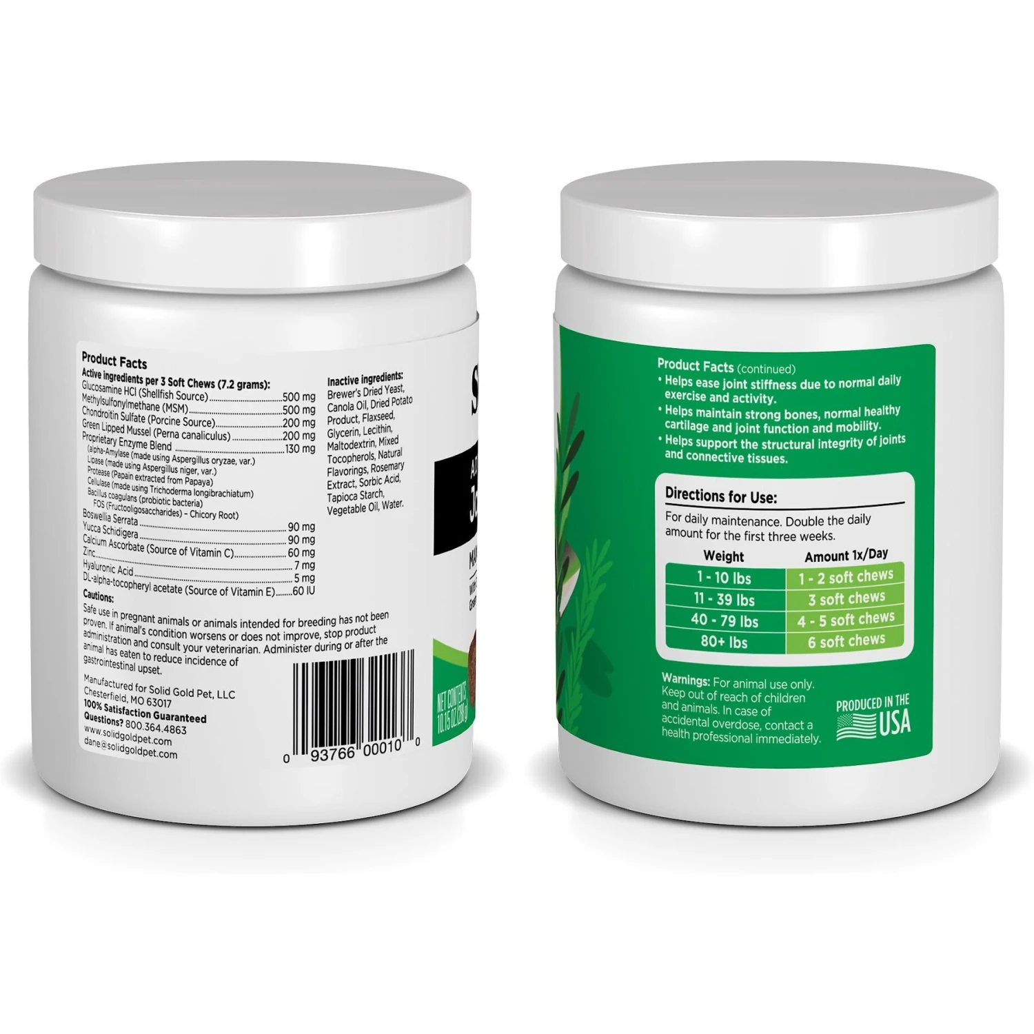 Solid Gold Advanced Joint Health Maximum Impact Soft Chews Grain-Free Supplement For Dogs 2 Solid Gold Advanced Joint Health Maximum Impact Soft Chews Grain-Free Supplement For Dogs - Image 2