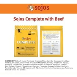 Sojos Complete Beef Recipe Adult Grain-Free Freeze-Dried Raw Dog Food 14 Sojos Complete Beef Recipe Adult Grain-Free Freeze-Dried Raw Dog Food -Pet Wellness 139203 PT6. AC SS1800 V1611088580