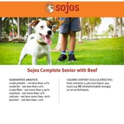Sojos Complete Beef Recipe Adult Grain-Free Freeze-Dried Raw Dog Food 15 Sojos Complete Beef Recipe Adult Grain-Free Freeze-Dried Raw Dog Food -Pet Wellness 139203 PT7. AC SS1800 V1611088581