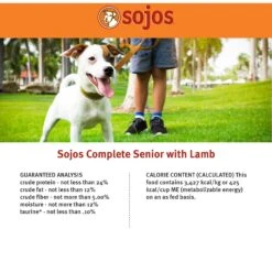 Sojos Complete Lamb Recipe Adult Grain-Free Freeze-Dried Dehydrated Dog Food -Pet Wellness 139205 PT7. AC SS1800 V1611088602