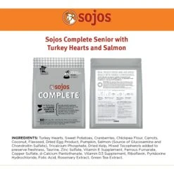Sojos Complete Turkey & Salmon Recipe Senior Grain-Free Freeze-Dried Raw Dog Food -Pet Wellness 139210 PT6. AC SS1800 V1611088622