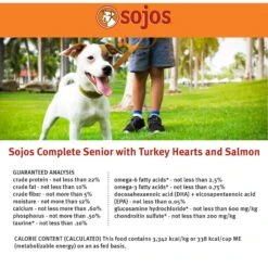 Sojos Complete Turkey & Salmon Recipe Senior Grain-Free Freeze-Dried Raw Dog Food -Pet Wellness 139210 PT7. AC SS1800 V1611088624