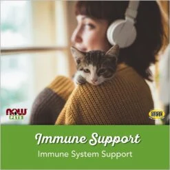 NOW Pets Immune Support Dog & Cat Supplement -Pet Wellness 140254 PT3. AC SS1800 V1622236038