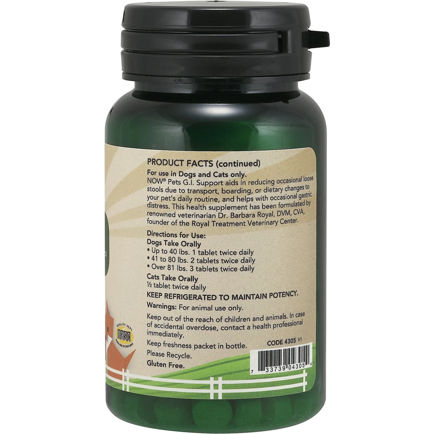 NOW Pets GI Support Dog & Cat Supplement 3 NOW Pets GI Support Dog & Cat Supplement - Image 3
