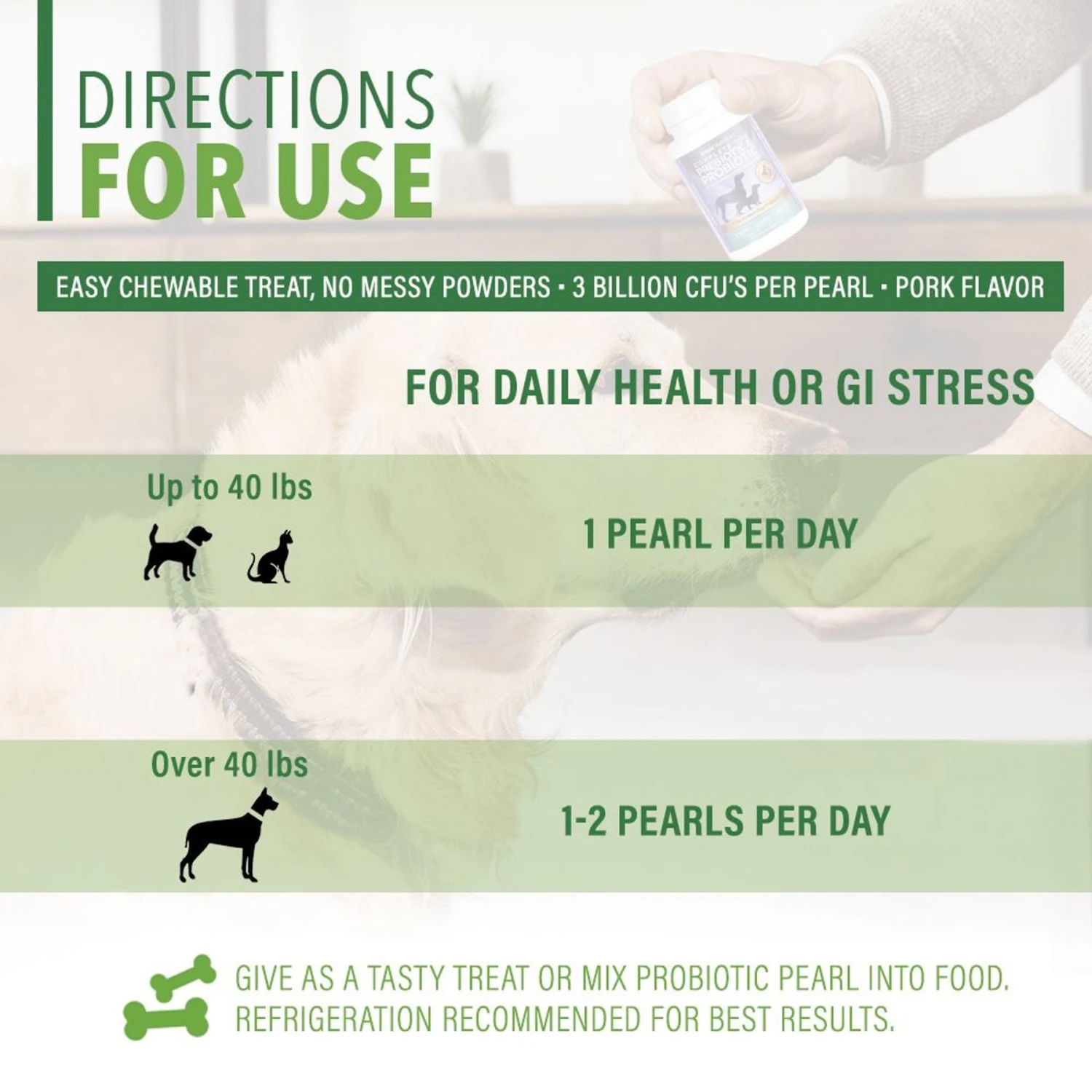 Ample Nutrition Complete Pet Prebiotic & Probiotic Cat & Dog Supplement, 60 Count 5 Ample Nutrition Complete Pet Prebiotic & Probiotic Cat & Dog Supplement, 60 Count - Image 5