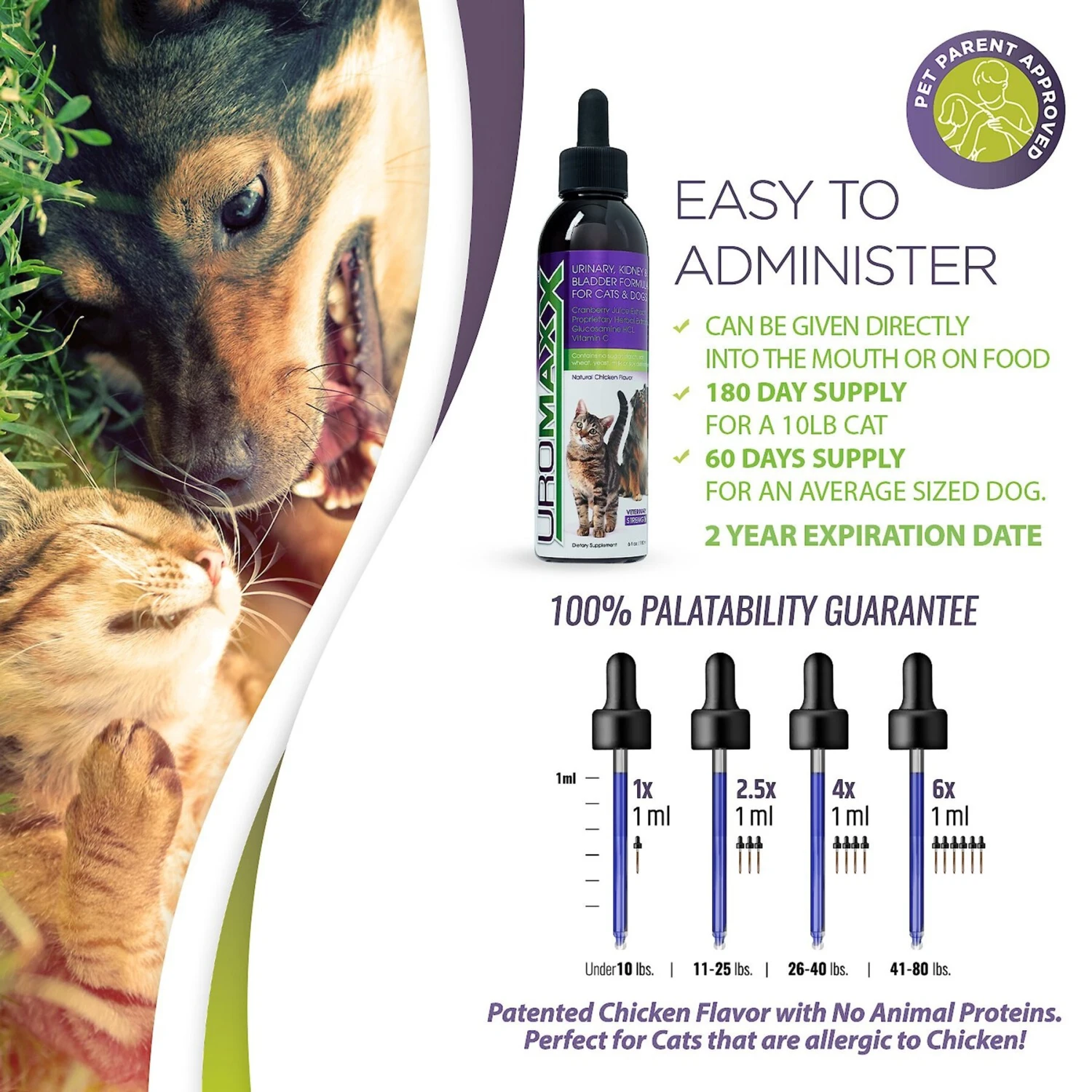 Animal Nutritional Products UroMAXX Urinary, Kidney & Bladder Dog & Cat Supplement, 6-oz Bottle 6 Animal Nutritional Products UroMAXX Urinary, Kidney & Bladder Dog & Cat Supplement, 6-oz Bottle - Image 6