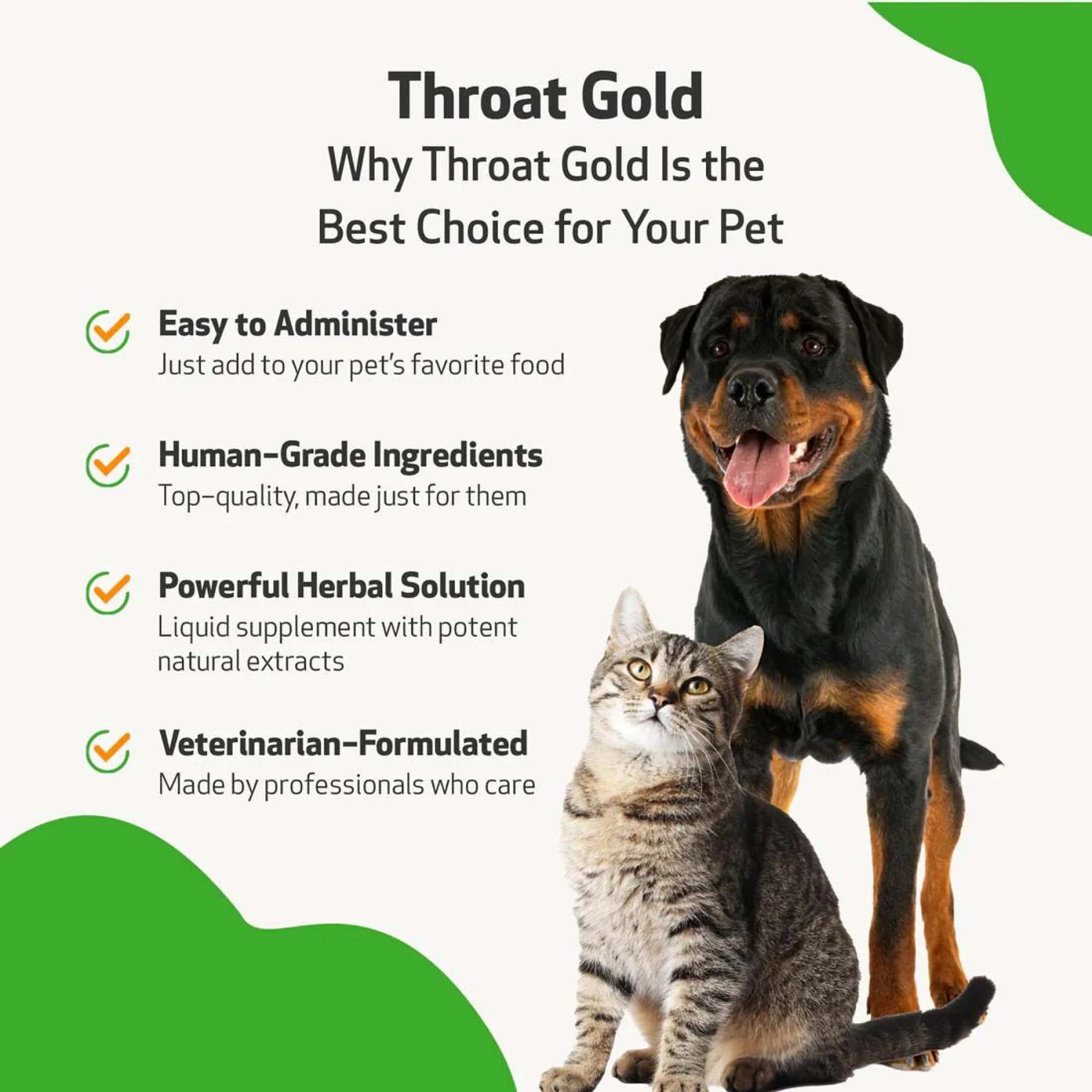 Pet Wellbeing Throat Gold Bacon Flavored Liquid Respiratory Supplement For Dogs & Cats 5 Pet Wellbeing Throat Gold Bacon Flavored Liquid Respiratory Supplement For Dogs & Cats - Image 5