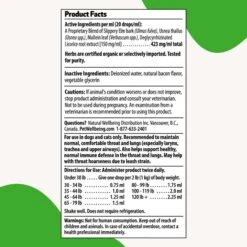 Pet Wellbeing Throat Gold Bacon Flavored Liquid Respiratory Supplement For Dogs & Cats 15 Pet Wellbeing Throat Gold Bacon Flavored Liquid Respiratory Supplement For Dogs & Cats -Pet Wellness 140864 PT6. AC SS1800 V1696279999