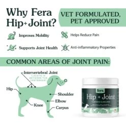 Fera Pet Organics Hip & Joint Soft Chew Dog Supplement -Pet Wellness 141416 PT4. AC SS1800 V1597899406