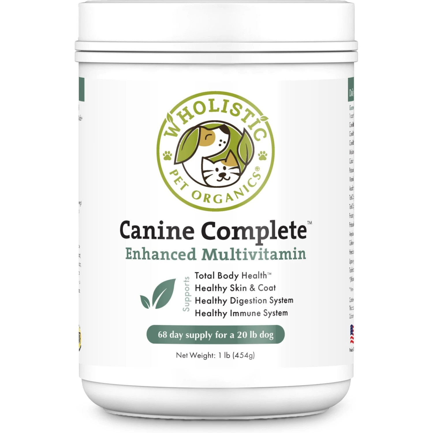 Wholistic Pet Organics Canine Complete Enhanced Daily Multivitamin For Dogs Supplement 1 Wholistic Pet Organics Canine Complete Enhanced Daily Multivitamin For Dogs Supplement