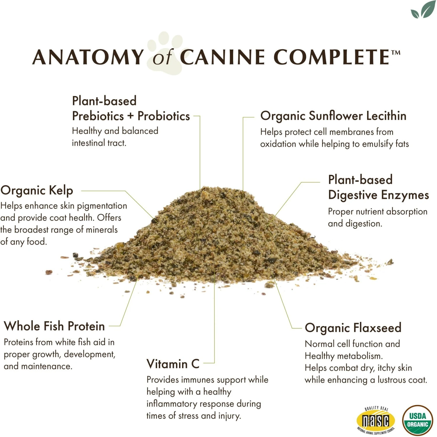 Wholistic Pet Organics Canine Complete Enhanced Daily Multivitamin For Dogs Supplement 4 Wholistic Pet Organics Canine Complete Enhanced Daily Multivitamin For Dogs Supplement - Image 4