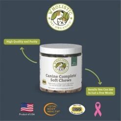 Wholistic Pet Organics Enhanced Daily Multivitamin Soft Chew Dog Supplement 11 Wholistic Pet Organics Enhanced Daily Multivitamin Soft Chew Dog Supplement -Pet Wellness 142741 PT5. AC SS1800 V1598311948