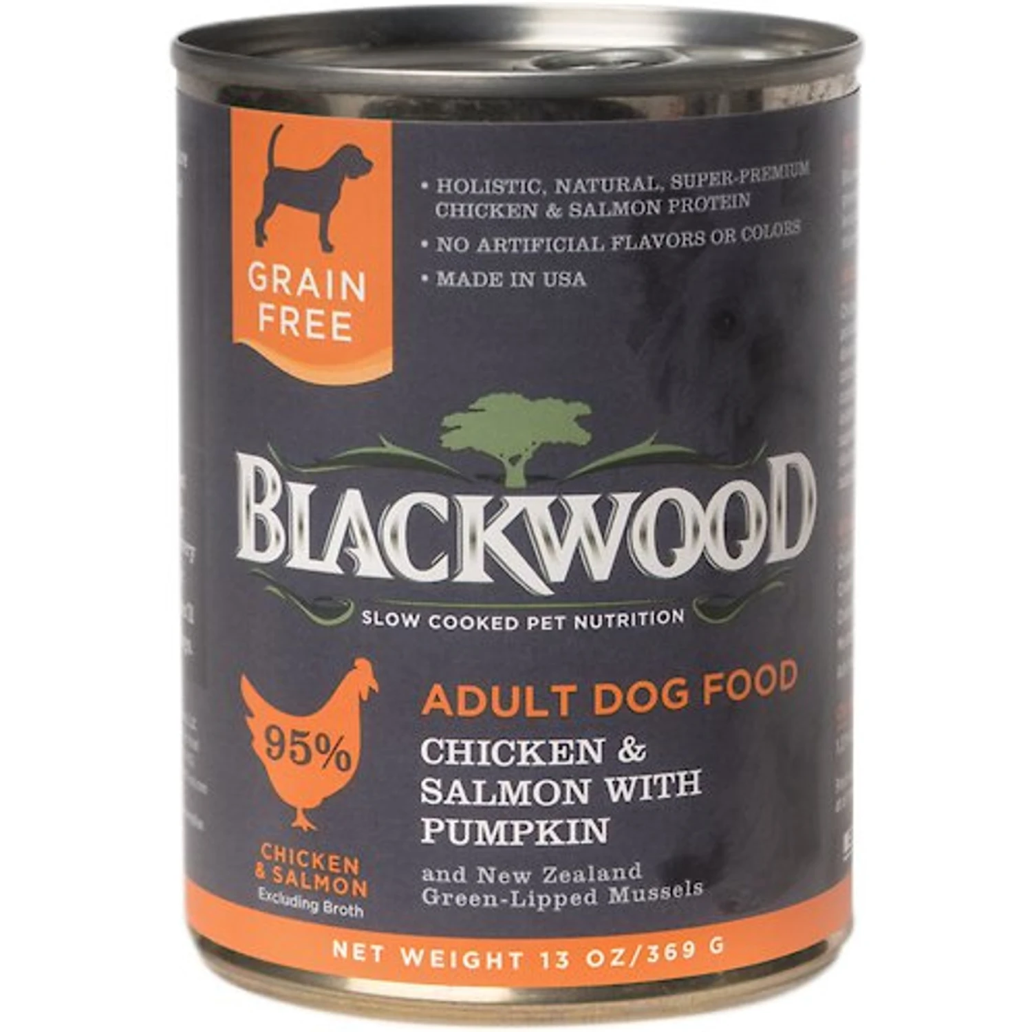 Blackwood Chicken & Salmon With Pumpkin Grain-Free Adult Canned Dog Food, 13-oz, Case Of 12 1 Blackwood Chicken & Salmon With Pumpkin Grain-Free Adult Canned Dog Food, 13-oz, Case Of 12