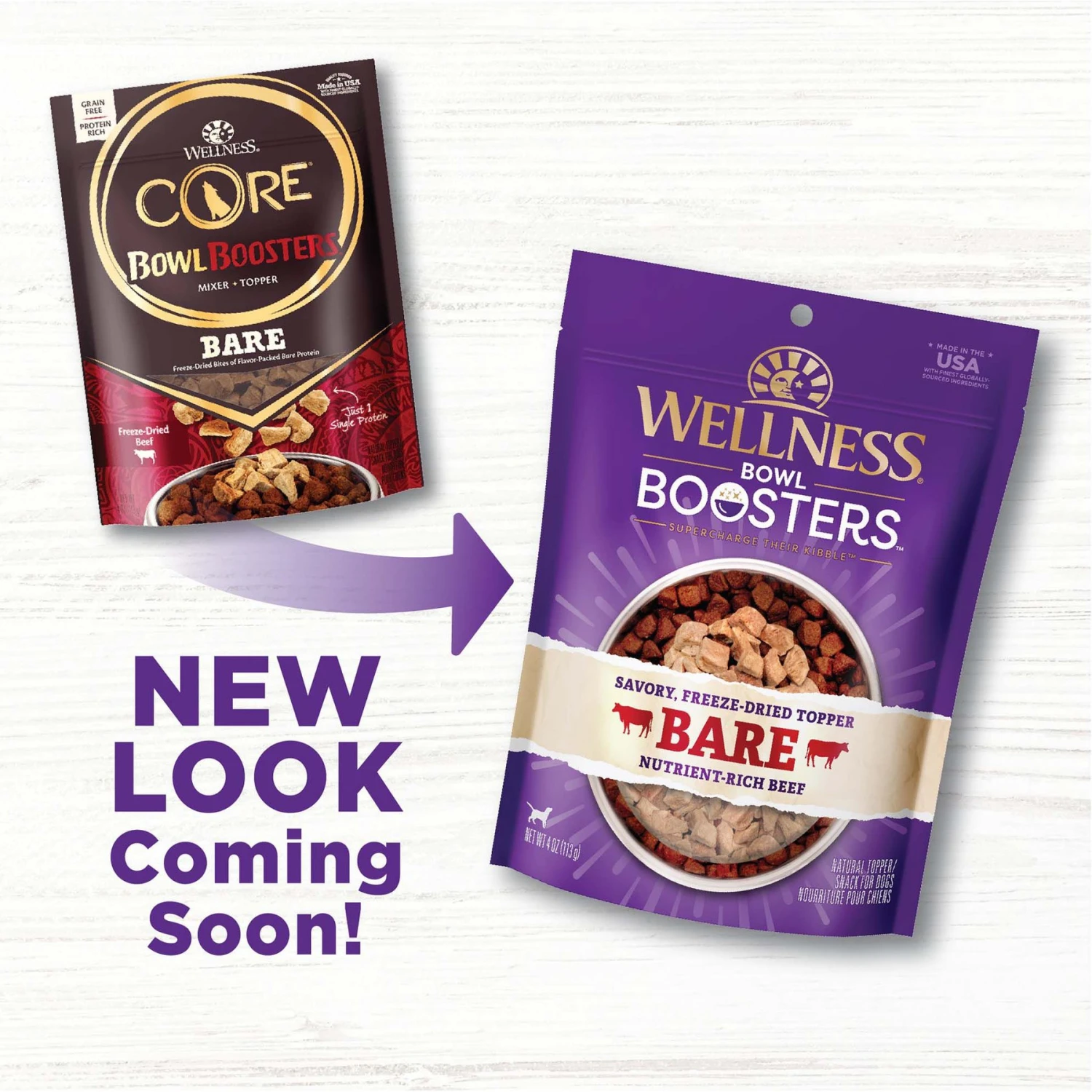Wellness CORE Bowl Boosters Bare Beef Freeze-Dried Dog Food Mixer Or Topper 2 Wellness CORE Bowl Boosters Bare Beef Freeze-Dried Dog Food Mixer Or Topper - Image 2