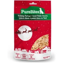 PureBites Holiday Turkey & Sweet Potato Freeze-Dried Dog Treats, 2.5-oz Bag
