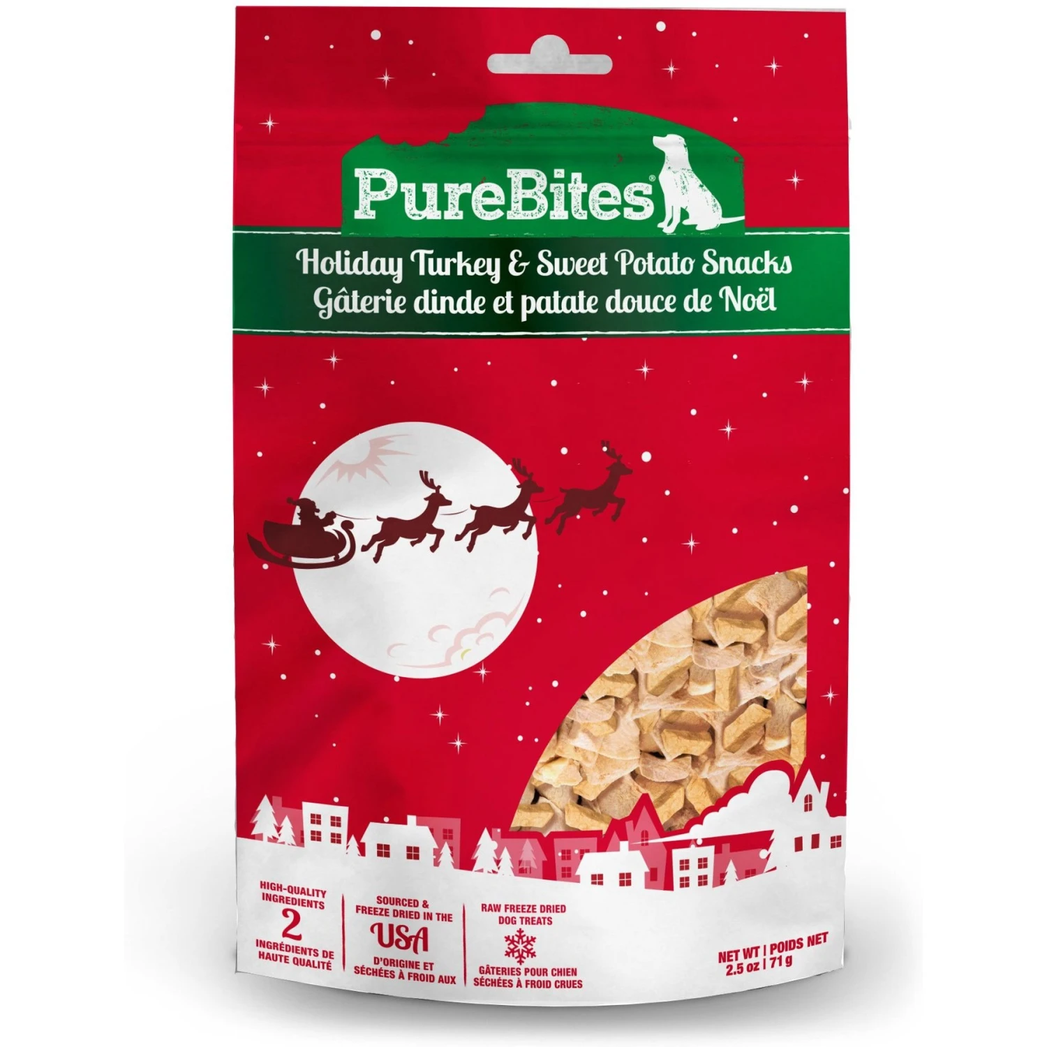 PureBites Holiday Turkey & Sweet Potato Freeze-Dried Dog Treats, 2.5-oz Bag 1 PureBites Holiday Turkey & Sweet Potato Freeze-Dried Dog Treats, 2.5-oz Bag