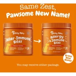 Zesty Paws Allergy & Immune Bites Peanut Butter Flavored Soft Chews Allergies, Immune, & Gut Support Supplement For Dogs -Pet Wellness 147751 PT2. AC SS1800 V1700861008