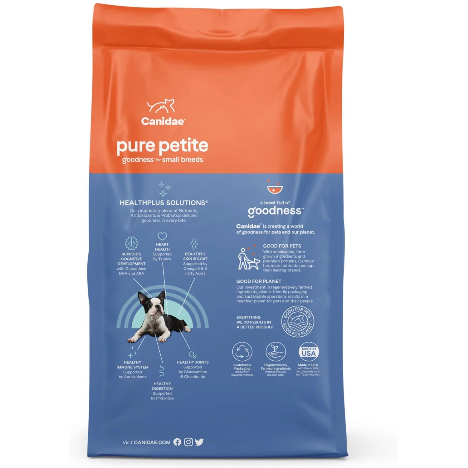 CANIDAE Grain-Free PURE Petite Salmon Formula Small Breed Puppy Limited Ingredient Freeze-Dried Raw Coated Dry Dog Food 3 CANIDAE Grain-Free PURE Petite Salmon Formula Small Breed Puppy Limited Ingredient Freeze-Dried Raw Coated Dry Dog Food - Image 3