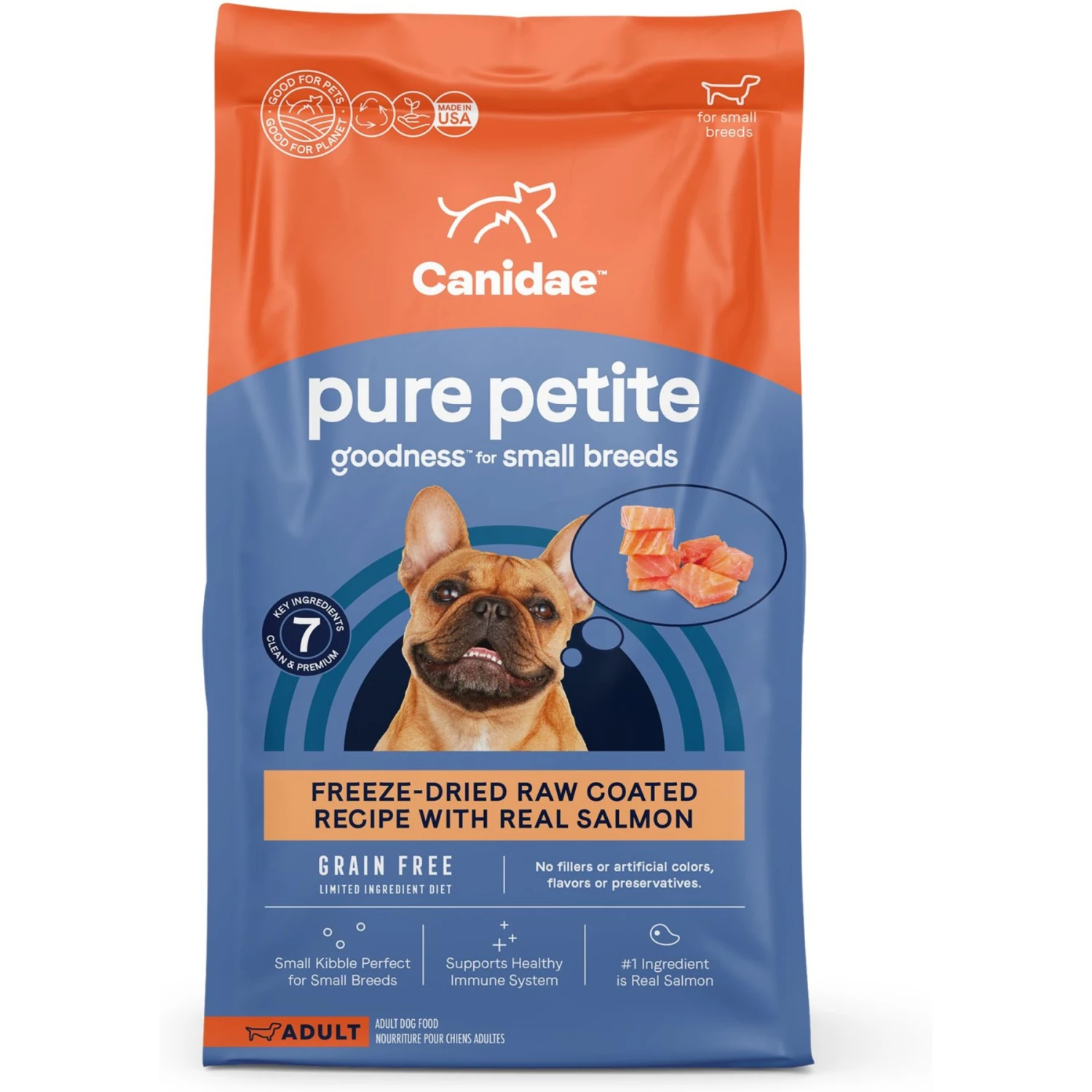 CANIDAE PURE Petite Adult Small Breed Grain-Free With Salmon Dry Dog Food 1 CANIDAE PURE Petite Adult Small Breed Grain-Free With Salmon Dry Dog Food
