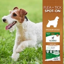 Vet's Best Flea & Tick Spot Treatment For Dogs, 16-40 Lbs 8 Vet's Best Flea & Tick Spot Treatment For Dogs, 16-40 Lbs -Pet Wellness 150172 PT3. AC SS1800 V1532987837