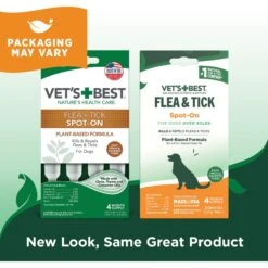 Vet's Best Flea & Tick Spot Treatment For Dogs, Over 40 Lbs -Pet Wellness 150173 PT2. AC SS1800 V1532987840