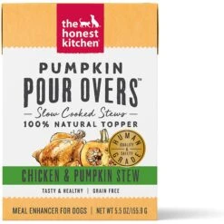 The Honest Kitchen Pumpkin POUR OVERS Chicken & Pumpkin Stew Wet Dog Food Topper