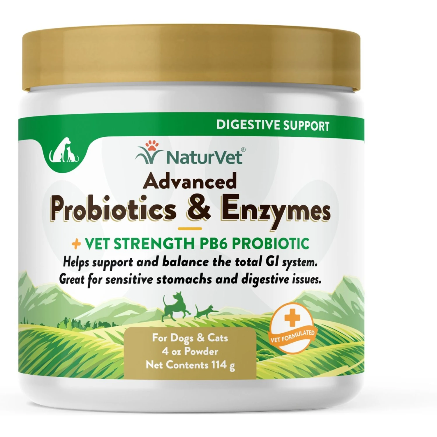 NaturVet Advanced Probiotics & Enzymes Plus Vet Strength PB6 Probiotic Powder Digestive Supplement For Cats & Dogs 1 NaturVet Advanced Probiotics & Enzymes Plus Vet Strength PB6 Probiotic Powder Digestive Supplement For Cats & Dogs