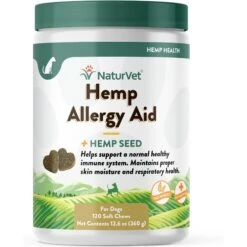 NaturVet Hemp Soft Chews Allergy Supplement For Dogs
