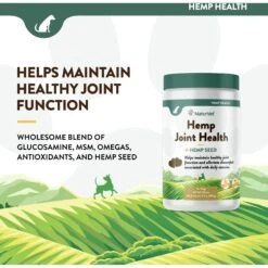 NaturVet Hemp Soft Chews Joint Supplement For Dogs -Pet Wellness 150351 PT2. AC SS1800 V1698694721
