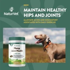 NaturVet Hemp Soft Chews Joint Supplement For Dogs -Pet Wellness 150351 PT3. AC SS1800 V1698694069