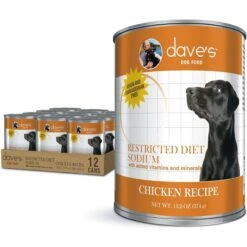 Dave's Pet Food Restricted Sodium Chicken Recipe Canned Dog Food