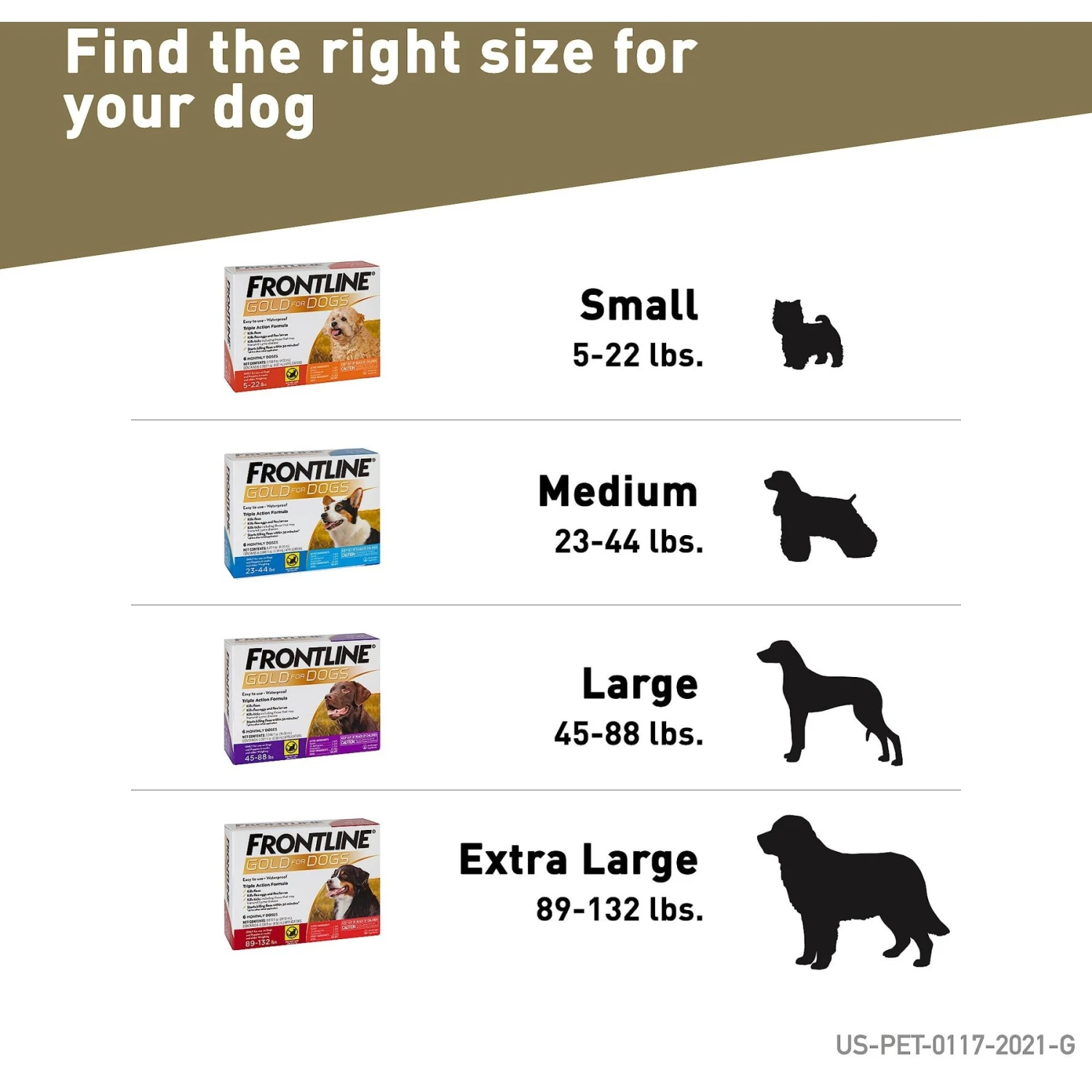 Frontline Gold For Dogs Flea & Tick Treatment (Extra Large Dog, 89-132 Lbs.) 6 Frontline Gold For Dogs Flea & Tick Treatment (Extra Large Dog, 89-132 Lbs.) - Image 6
