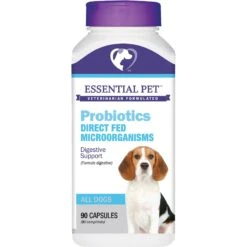 21st Century Essential Pet Probiotics Digestive Support Capsule Supplement For Dogs, 90 Count