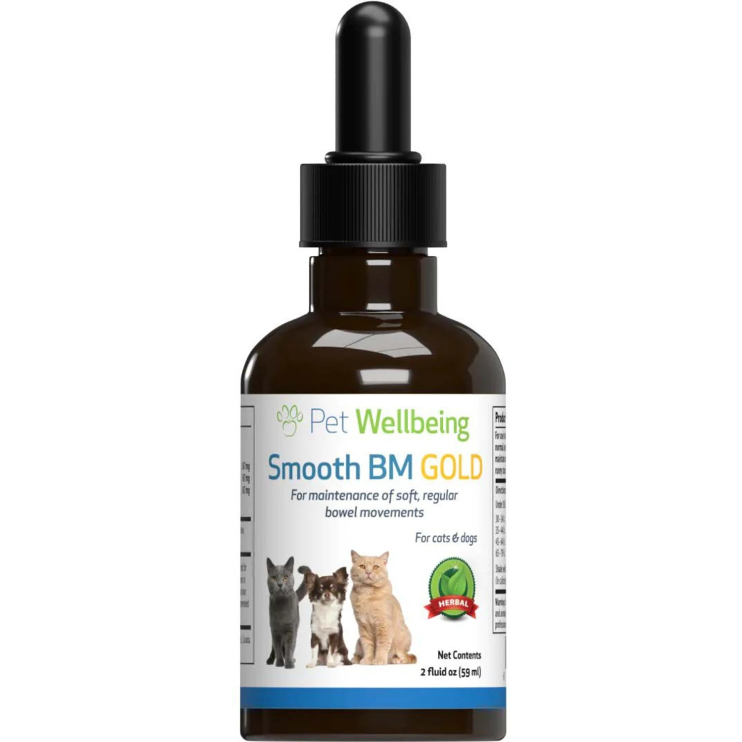 Pet Wellbeing Smooth BM GOLD Bacon Flavored Liquid Digestive Supplement For Cats & Dogs 1 Pet Wellbeing Smooth BM GOLD Bacon Flavored Liquid Digestive Supplement For Cats & Dogs