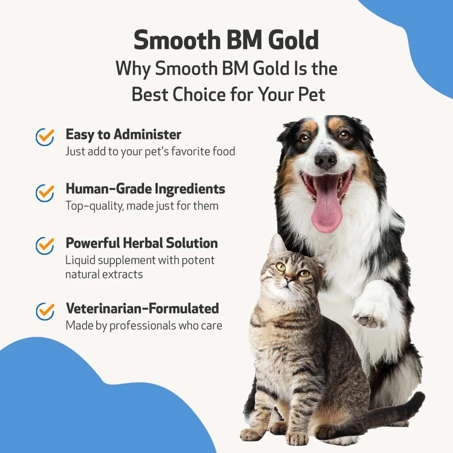 Pet Wellbeing Smooth BM GOLD Bacon Flavored Liquid Digestive Supplement For Cats & Dogs 5 Pet Wellbeing Smooth BM GOLD Bacon Flavored Liquid Digestive Supplement For Cats & Dogs - Image 5