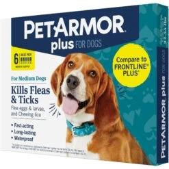 PetArmor Plus Flea & Tick Spot Treatment For Dogs, 23-44 Lbs