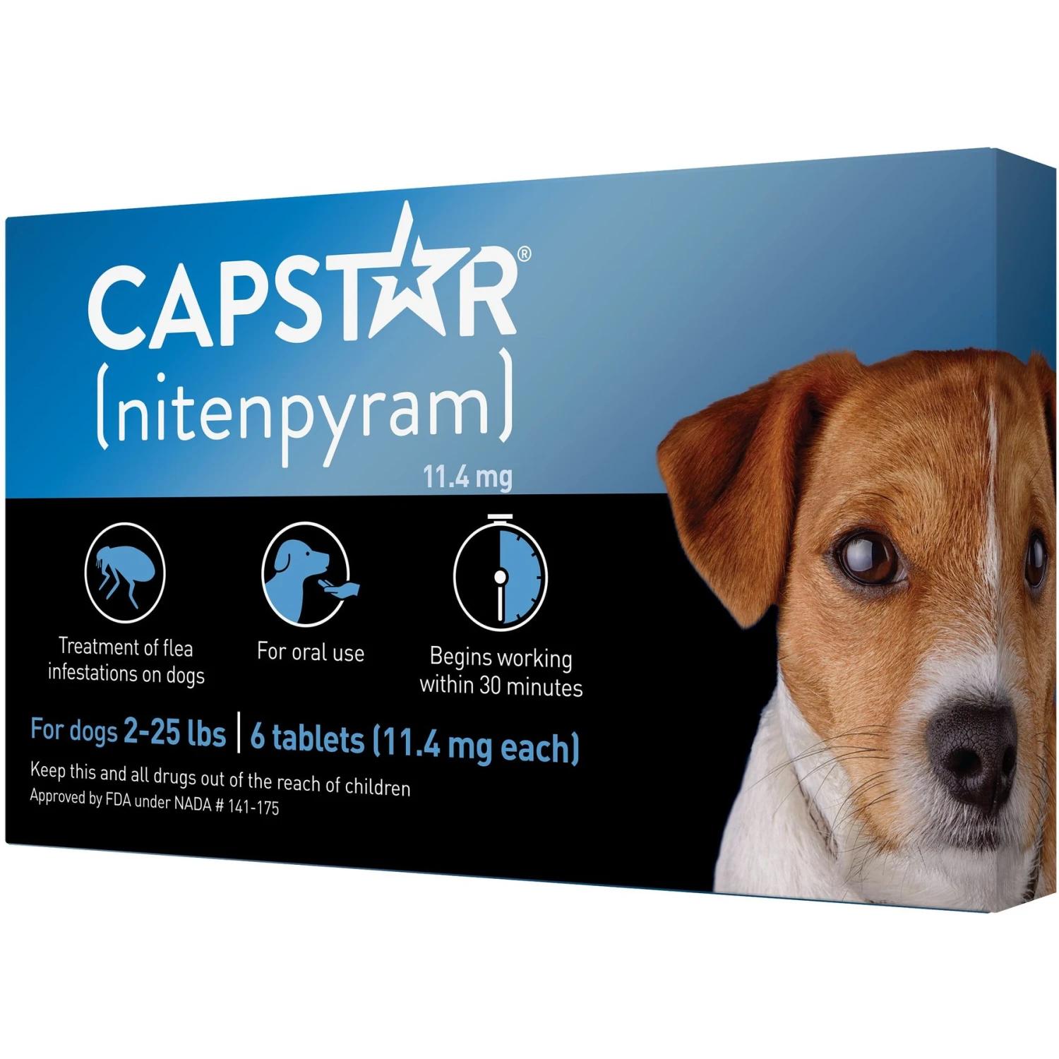 Capstar Flea Oral Treatment For Dogs, 2-25 Lbs 1 Capstar Flea Oral Treatment For Dogs, 2-25 Lbs