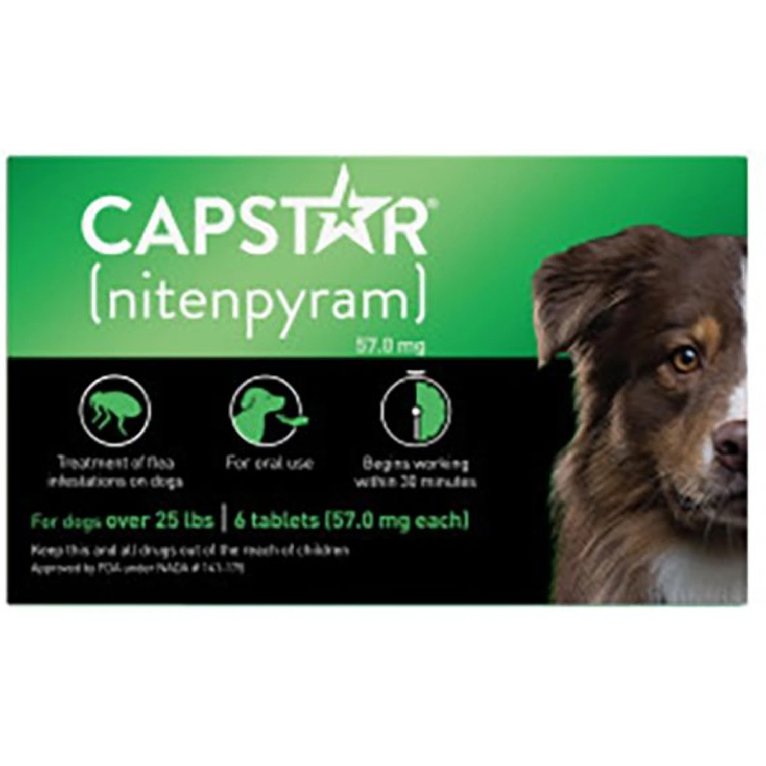 Capstar Flea Oral Treatment For Dogs, Over 25 Lbs 1 Capstar Flea Oral Treatment For Dogs, Over 25 Lbs
