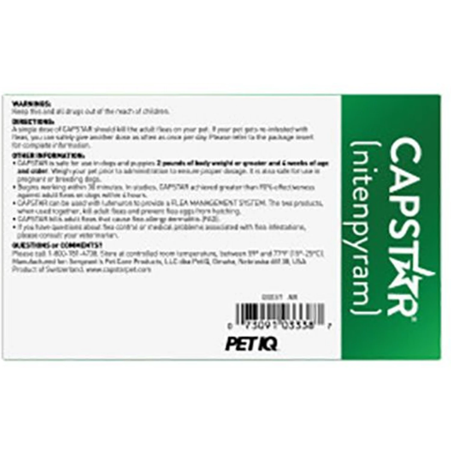 Capstar Flea Oral Treatment For Dogs, Over 25 Lbs 2 Capstar Flea Oral Treatment For Dogs, Over 25 Lbs - Image 2