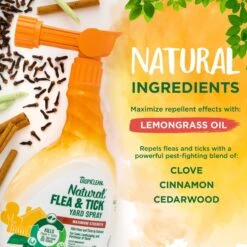 TropiClean Natural Flea & Tick Yard Spray -Pet Wellness 158170 PT3. AC SS1800 V1684454030