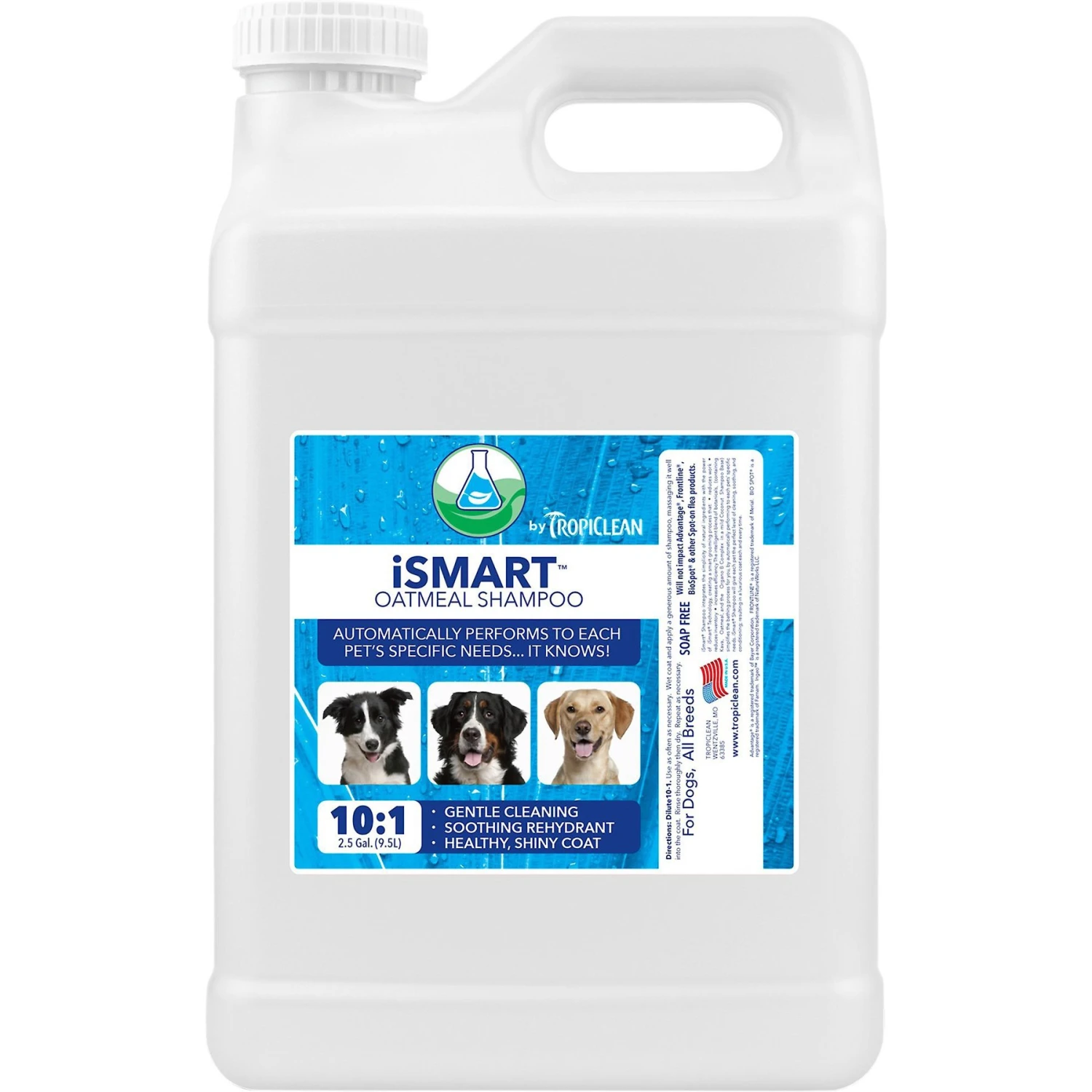 TropiClean ISmart Oatmeal Dog & Cat Shampoo 1 TropiClean ISmart Oatmeal Dog & Cat Shampoo